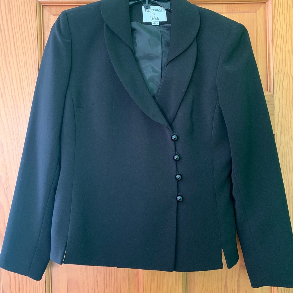 Black Blazer with asymmetric buttons